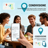 1/2 Confezione di localizzatori Android Applicabile all'app Google Find Hub.  Localizzatore vocale - anti-tracciamento Smart Tag