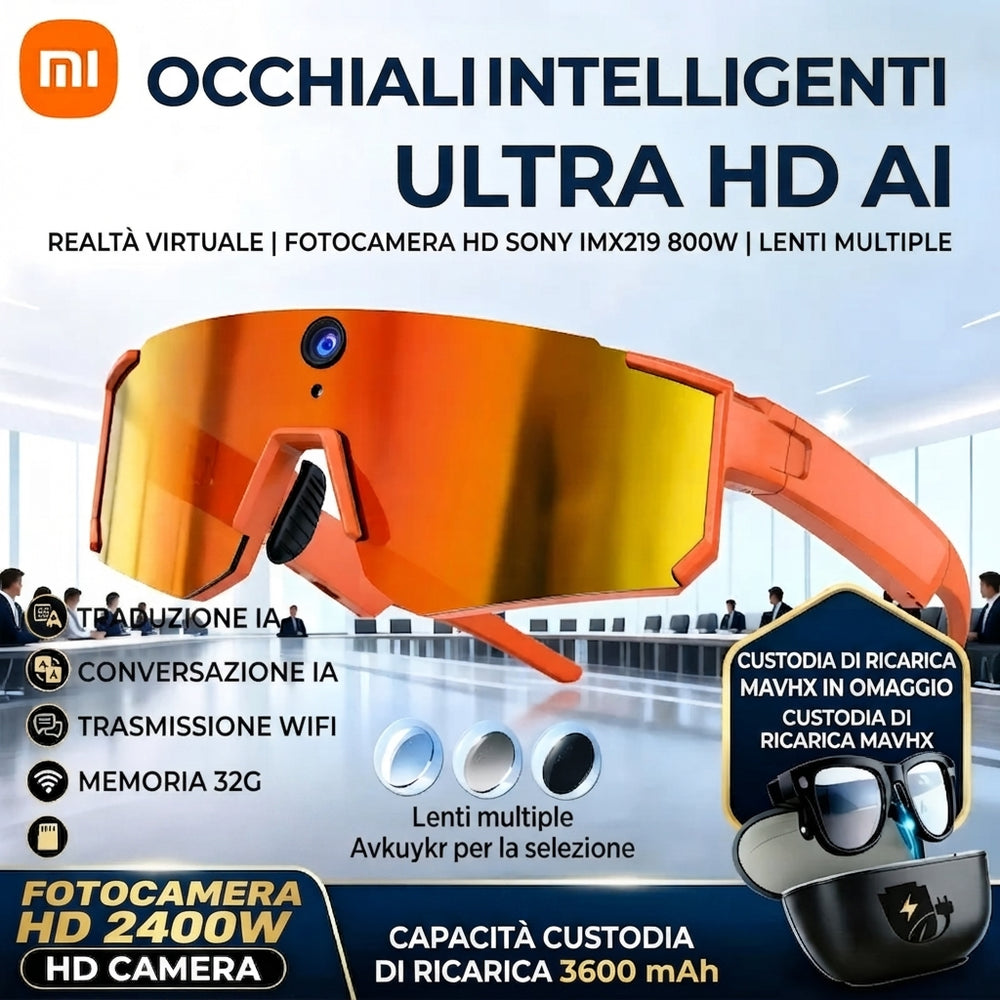 Xiaomi AI Smart Glasses - Occhiali Smart 1080P 8MP 32GB