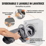 Seggiolino auto per cani, per cani di piccola e media taglia fino a 25 kg, grigio