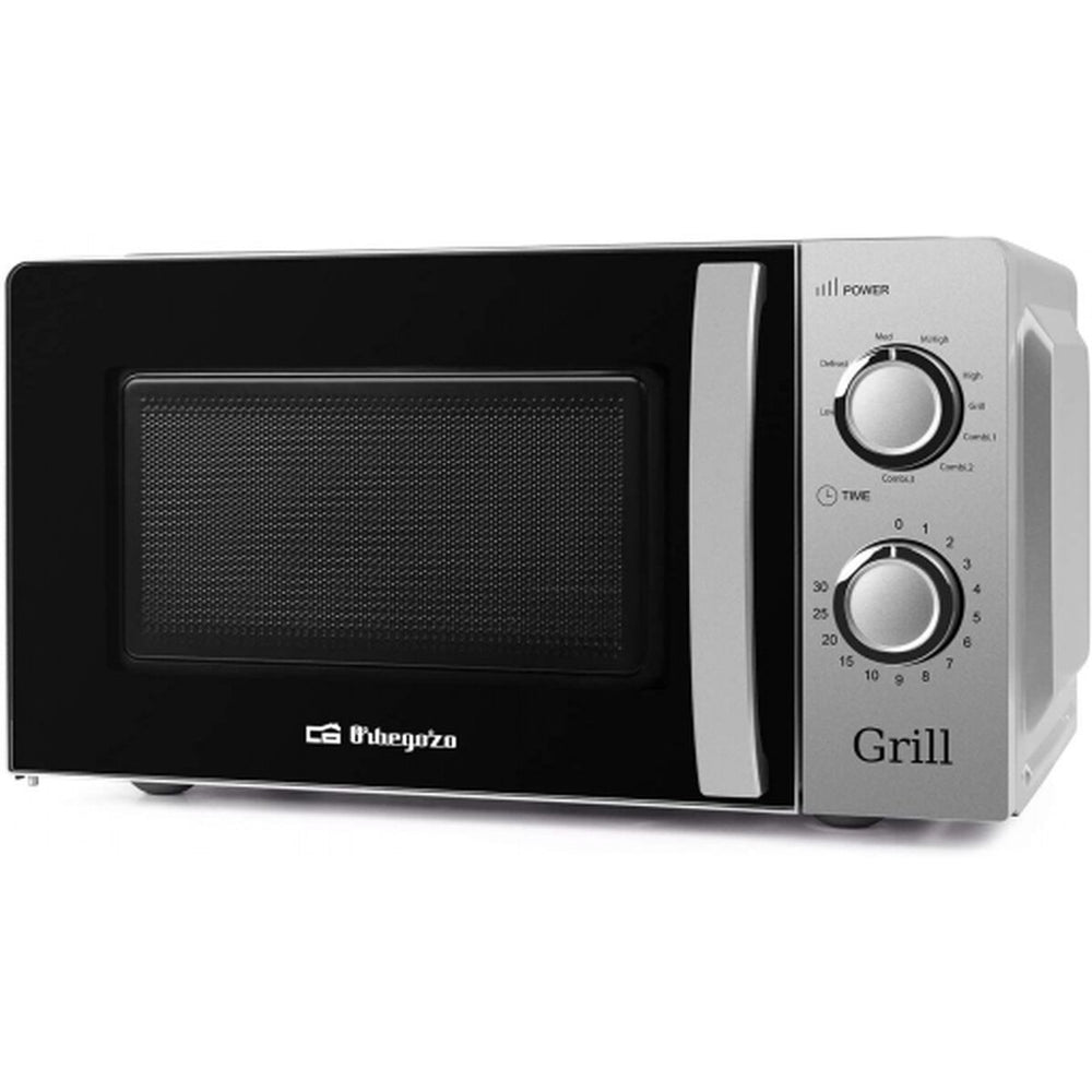 Microonde con Grill Orbegozo MIG 2138 Nero Argentato 700 W 20 L