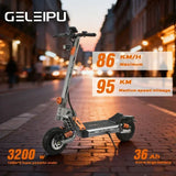 Monopattino elettrico per adulti GELEIPU GT EVO con doppio motore da 1600 W, batteria da 60 V 36 Ah