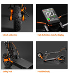 Monopattino elettrico JOYOR S5-Z con batteria da 48 V 13 Ah, motore da 600 W,