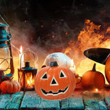 Lanterna Zucca Decorativa LED per Halloween