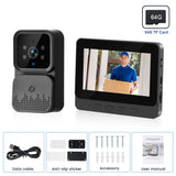 Videocitofono wireless Podofo con schermo IPS HD da 4,3'', interfono intelligente 2.4G, senza Wi-Fi