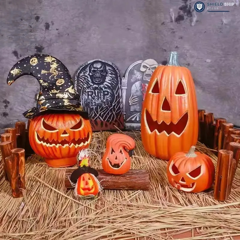 Lanterna Zucca Decorativa LED per Halloween