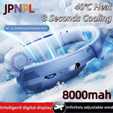 Ventilatore elettrico da collo portatile senza pale da 8000 mAh,