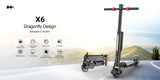 Monopattino Elettrico HX X6 Pieghevole 350W - Leggero