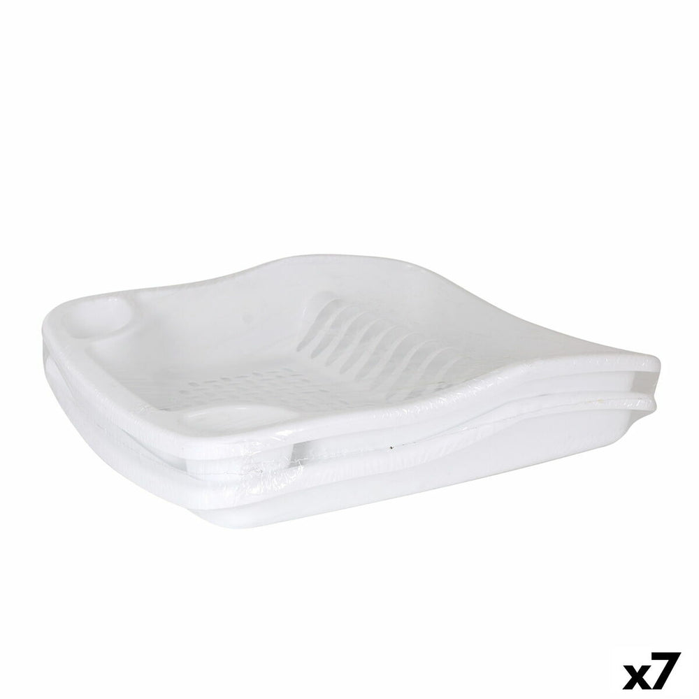 Scolapiatti da Lavandino Dem Bloom Bianco Plastica 48 x 40 x 11,5 cm (7 Unità)