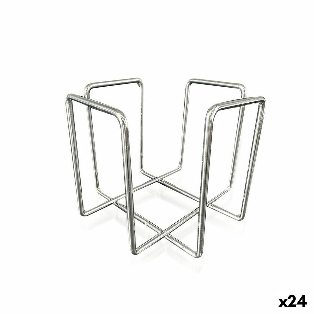 Servilletero Quttin 11,8 x 11,8 x 9,5 cm (24 Unidades) Cromado