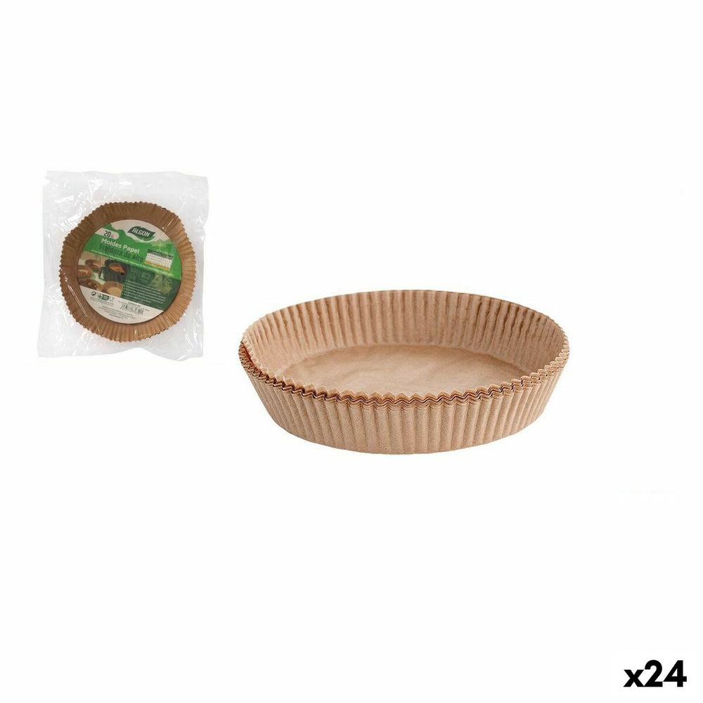 Air fryer paper Algon 24 cm No-Oil Fryer (24 Units)