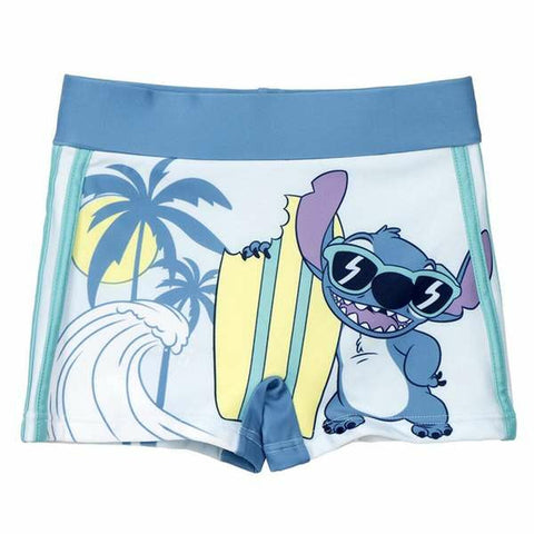 Costume da Bagno Boxer per Bambini Stitch Azzurro 10 Anni