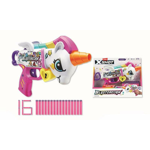 Pistola a Freccette Zuru X-Shot Blastercorn Unicorn