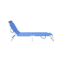 Beach sunbed Ociotrends Blue 188 x 58 x 24 cm