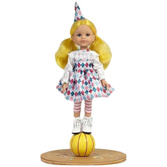Bambola Paola Reina Amiga Cleo Arlequín 32 cm Giallo