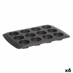 Teglia per Muffin Pyrex Magic Nero 31 x 26 x 4 cm (6 Unità)