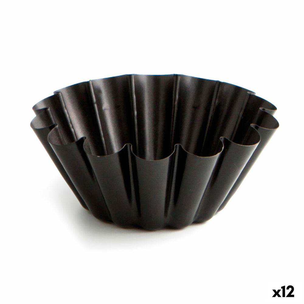 Stampo per Budino Quid Sweet Grey Nero Metallo (12 Unità)