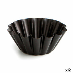 Stampo per Budino Quid Sweet Grey Nero Metallo (12 Unità)