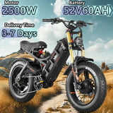 eAhora-Romeo II Bici Elettrica 2500W Motore Doppio 52V