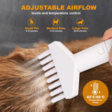 Kit aspirapolvere 8 in 1 per la toelettatura di animali domestici,