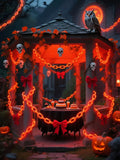 Catena luminosa a forma di catena di plastica di Halloween