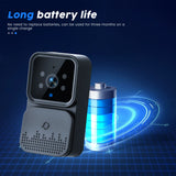 Videocitofono wireless Podofo con schermo IPS HD da 4,3'', interfono intelligente 2.4G, senza Wi-Fi