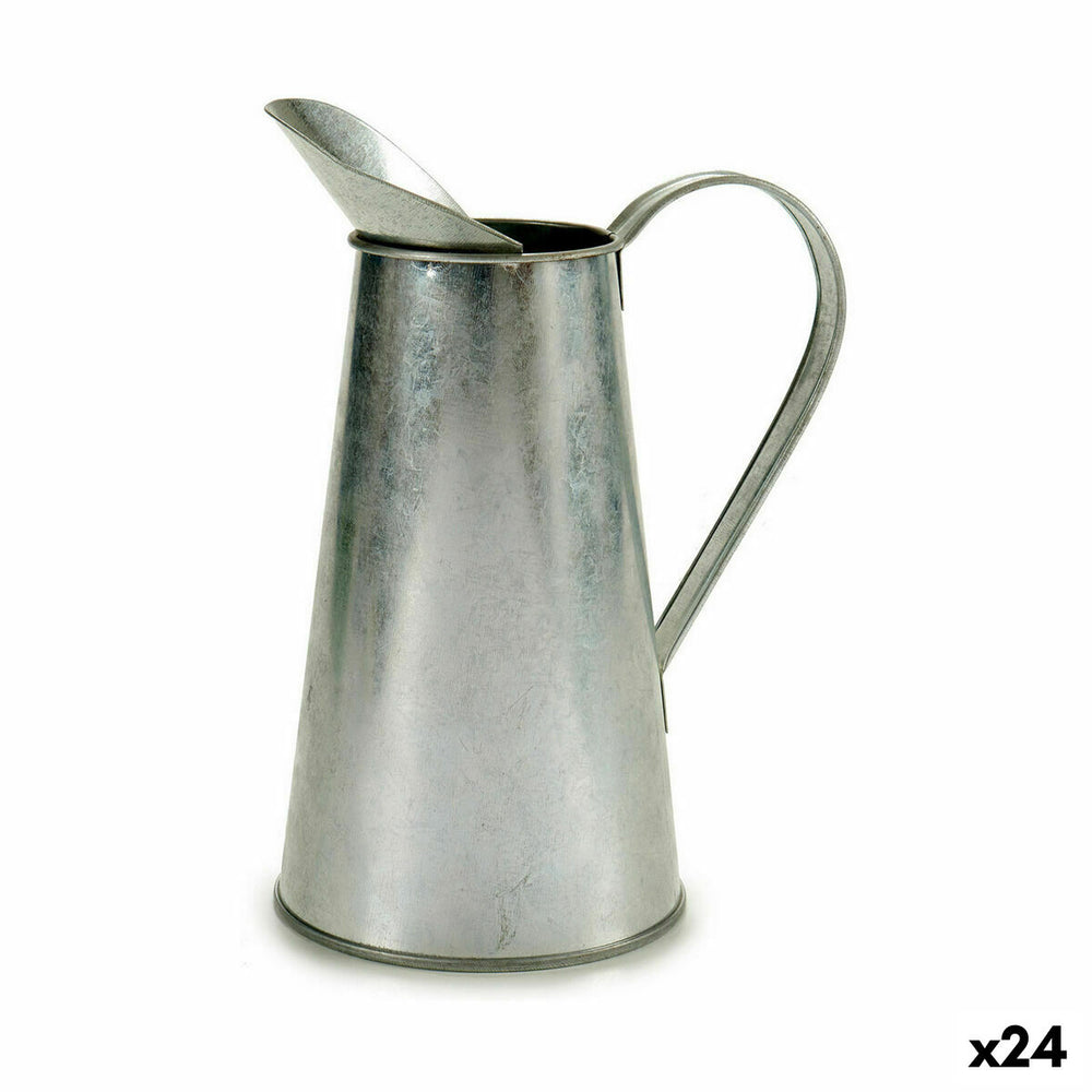 Vaso Ibergarden Argentato Zinco Modello Scaldalatte 17 x 21,5 x 11,3 cm (24 Unità)