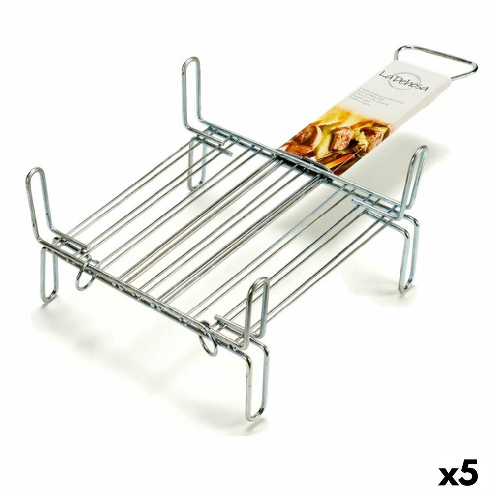 Grill La Dehesa Acciaio zincato 25 x 25 cm 26,3 x 16,5 x 52 cm Doppia (5 Unità)