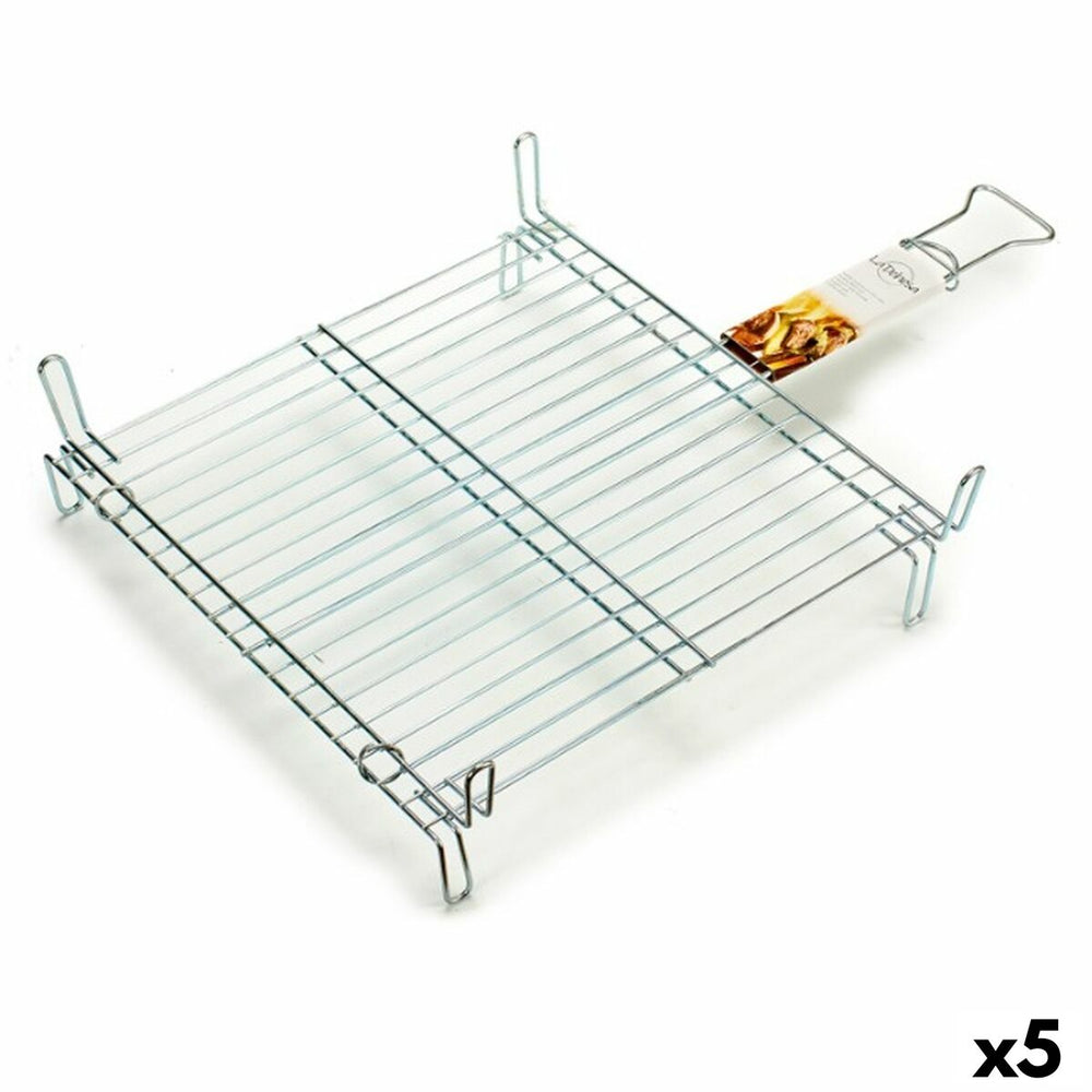 Parrilla La Dehesa Acero zincado 50 x 50 cm 53 x 16,5 x 83,5 cm Doble (5 Unidades)
