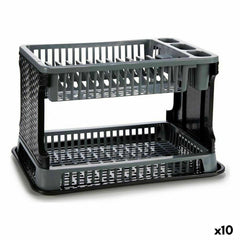 Scolapiatti da Lavandino Kinvara Grigio 44,5 x 30,3 x 27 cm 44,5 x 8,7 x 30,3 cm (10 Unità)