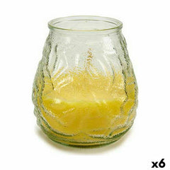 Candela Profumata Ibergarden Giallo Trasparente Vetro Paraffina Citronella 9 x 10 x 9 cm 9 x 9,5 x 9 cm (6 Unità)