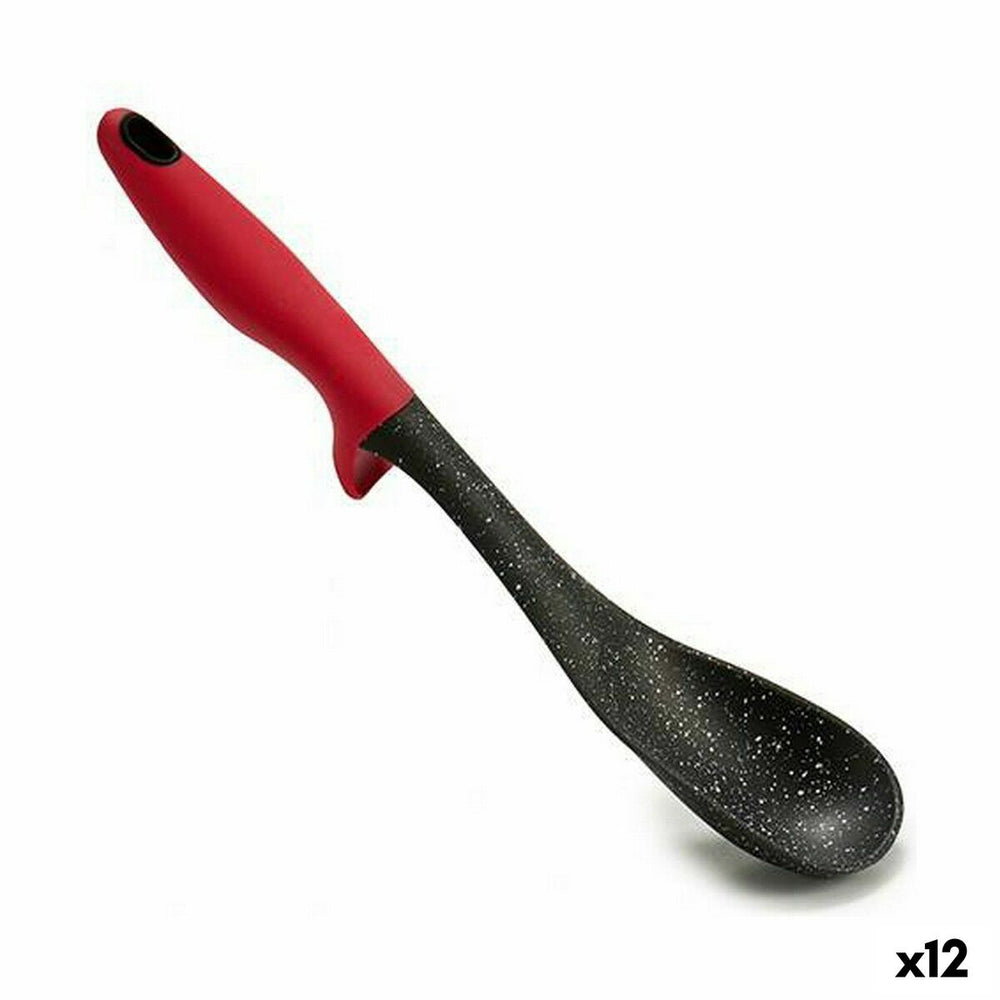 Mestolo Nylon 7 x 32 x 7 cm Nero Rosso (12 Unità)