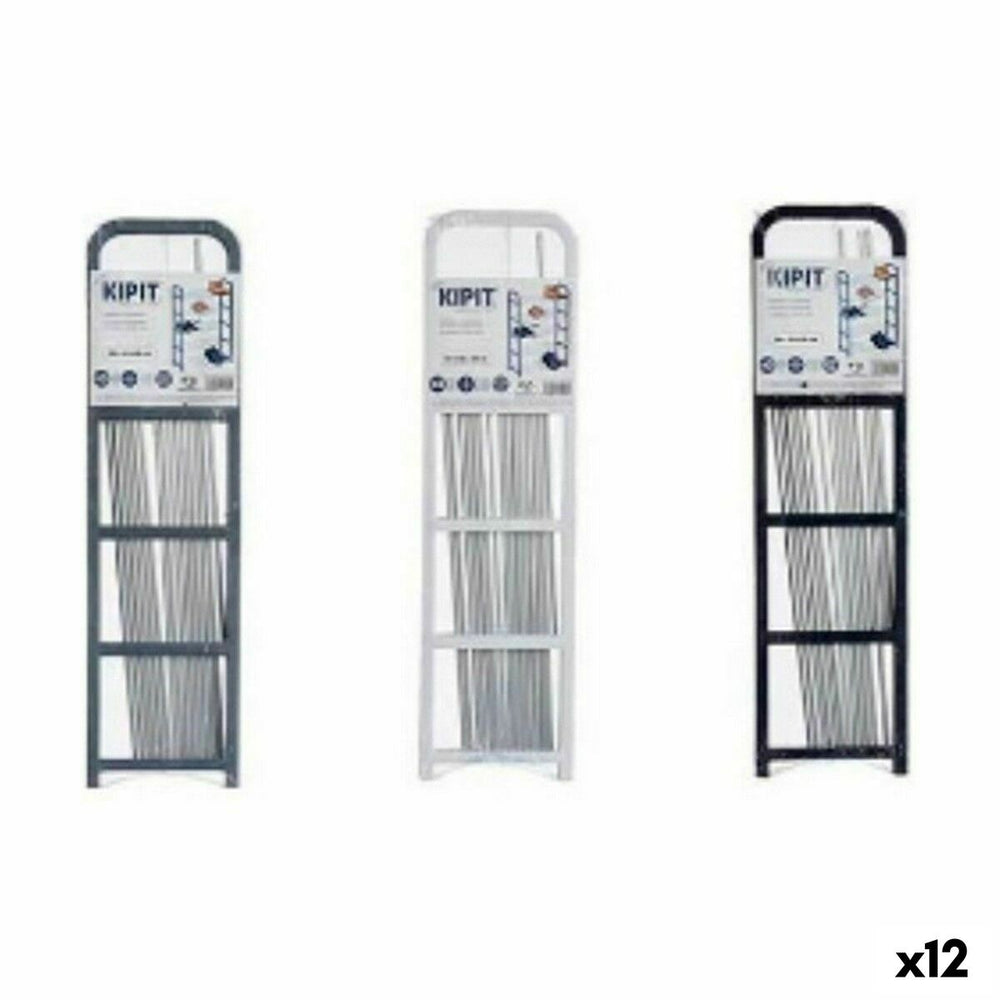 Zapatero Kipit Blanco Negro Gris 68 x 3,5 x 18,5 cm 68 x 3 x 18,5 cm (12 Unidades)