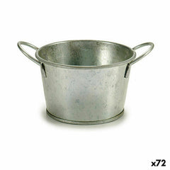 Vaso Ibergarden Argentato Zinco Secchio 17,8 x 8 x 12,3 cm (72 Unità)