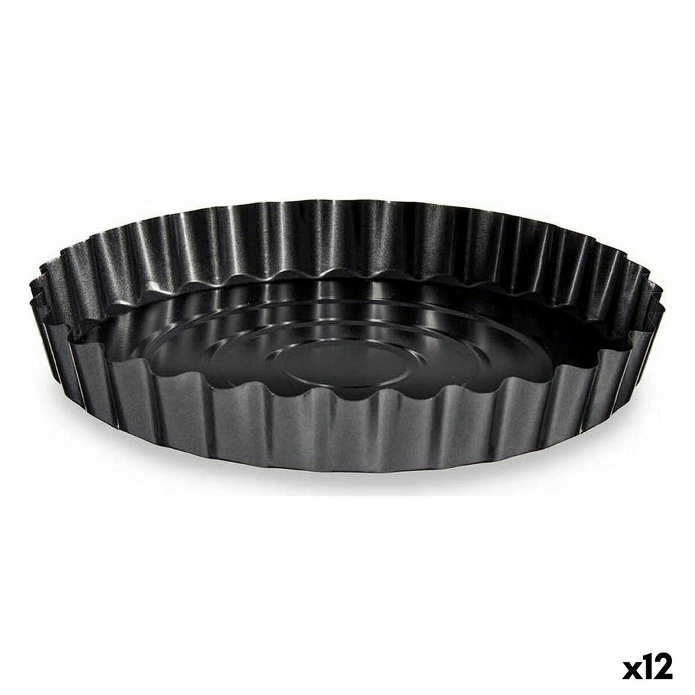 Stampo da Forno Kinvara Grigio scuro Metallo Acciaio al carbonio Ø 28 cm 28,5 x 3,7 x 28,5 cm (12 Unità)