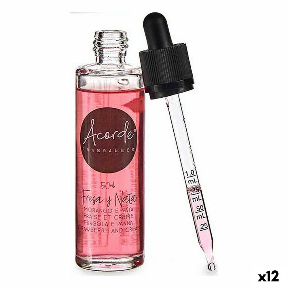 Essenza Idrosolubile Acorde Fragola Panna 50 ml (12 Unità)