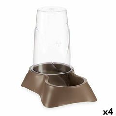 Comedero para Mascotas Mascow Marrón Polipropileno 3,5 L 21,5 x 32,5 x 32,5 cm Dispensador (4 Unidades)
