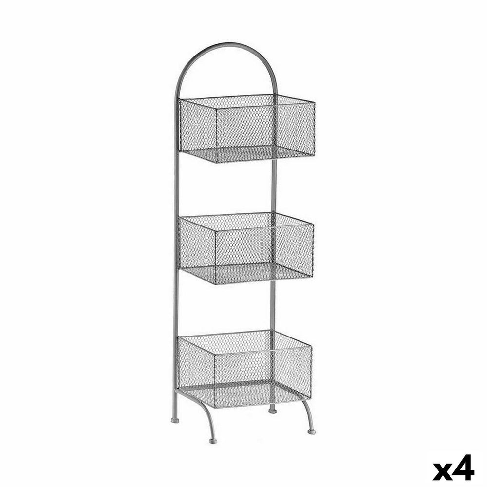 Scaffale Gift Decor Argentato Argento Metallo 20 x 99 x 32,5 cm (4 Unità)