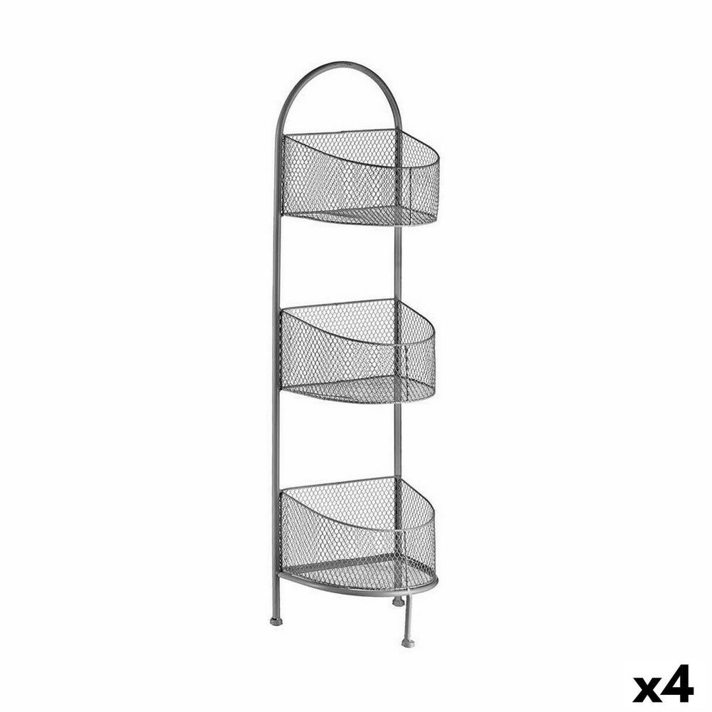 Scaffale Gift Decor Argentato Argento Metallo 21,2 x 97 x 28,5 cm (4 Unità)