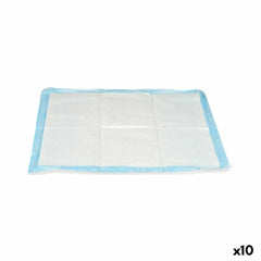 Puppy training pad Mascow Blue White Paper Polyethylene 60 x 60 cm 18,5 x 6 x 35 cm (10 Units)