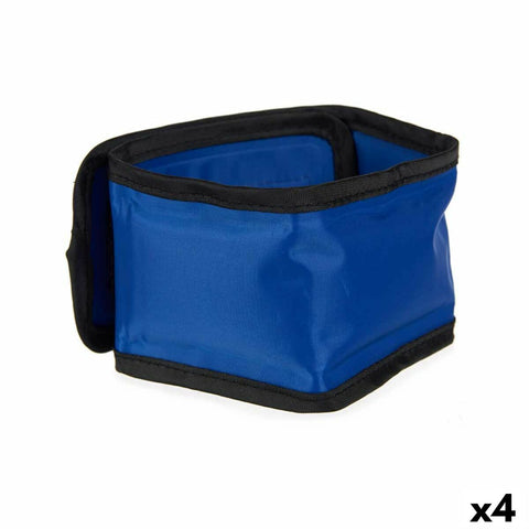 Dog collar Mascow TOY0417-M Blue Black Polyester PVC Gel 6,5 x 1 x 45 cm Coolant (4 Units)