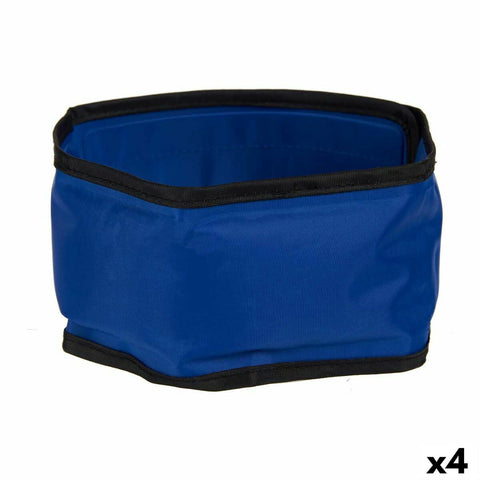 Collar para Perro Mascow TOY0417-L Azul Negro Poliéster PVC Gel 8 x 1 x 66 cm Refrigerante (4 Unidades)