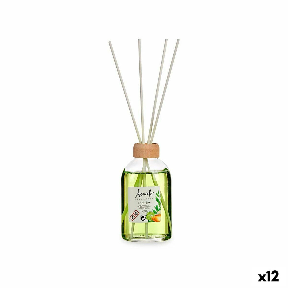Perfume Sticks Acorde Lime Green Tea 100 ml (12 Units)