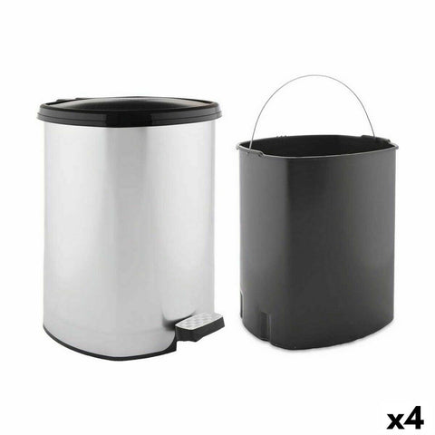 Pedal bin Berilo D002-1 D002-1 Silver Plastic 20 L (4 Units)