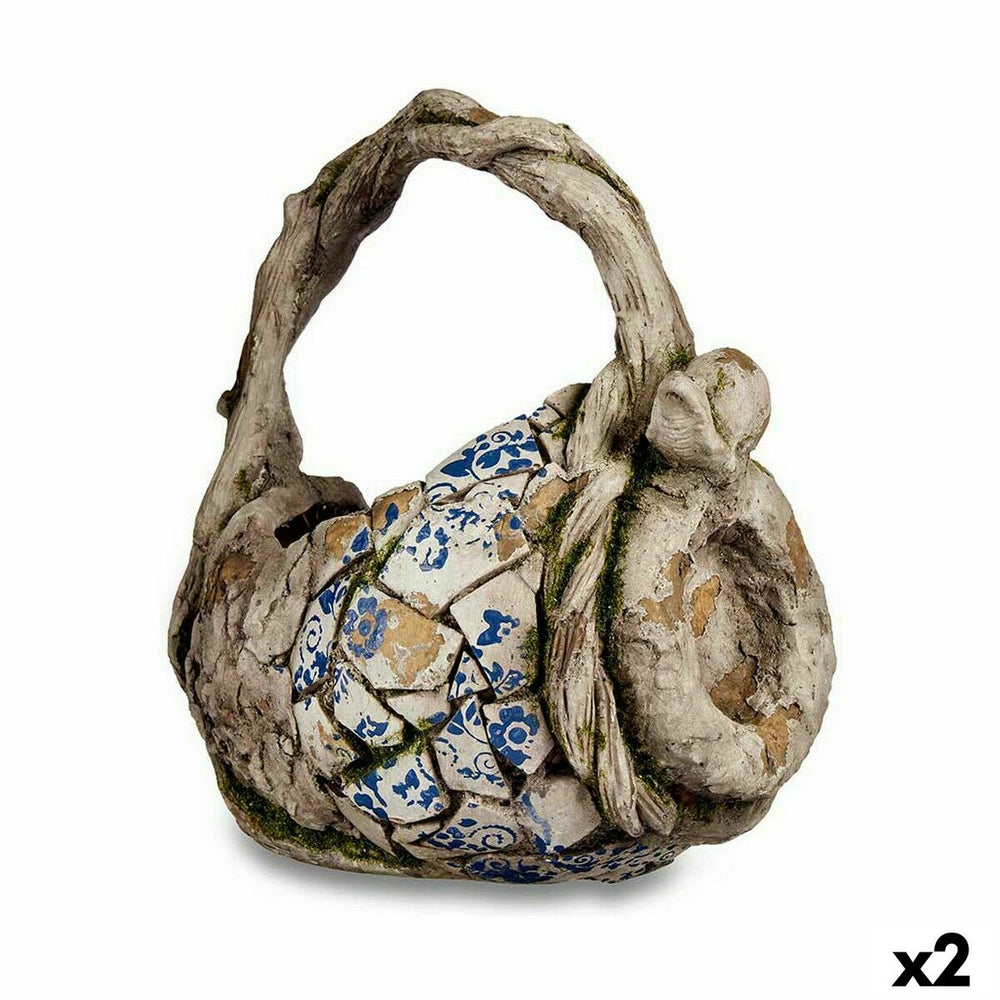 Statua Decorativa da Giardino Ibergarden Poliresina Vaso 23,5 x 35 x 31 cm (2 Unità)