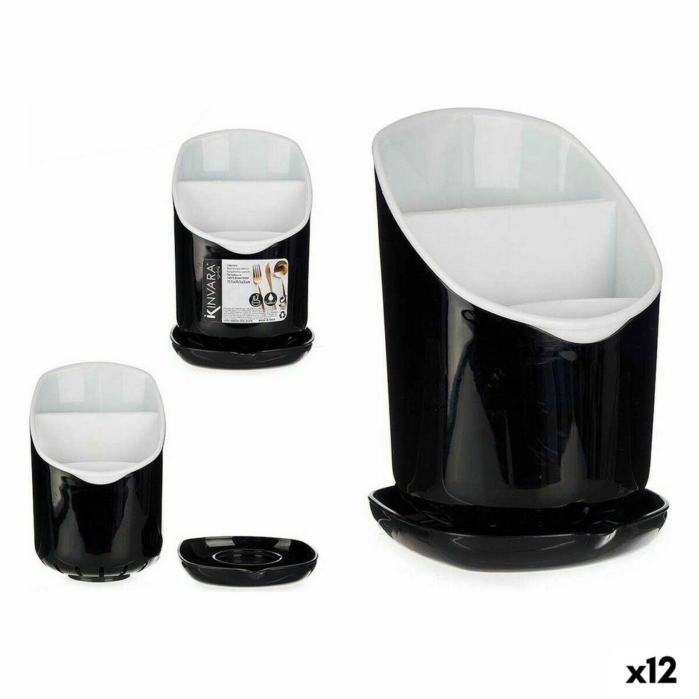 Scolaposate Kinvara Bianco Nero Plastica 12 x 19 x 12,5 cm Smoking (12 Unità)