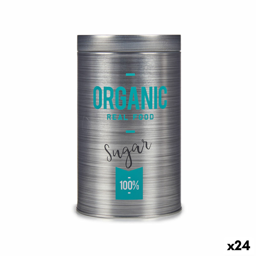 Portazucchero Kinvara Organic Grigio Latta 10,4 x 18,2 x 10,4 cm Zucchero (24 Unità)