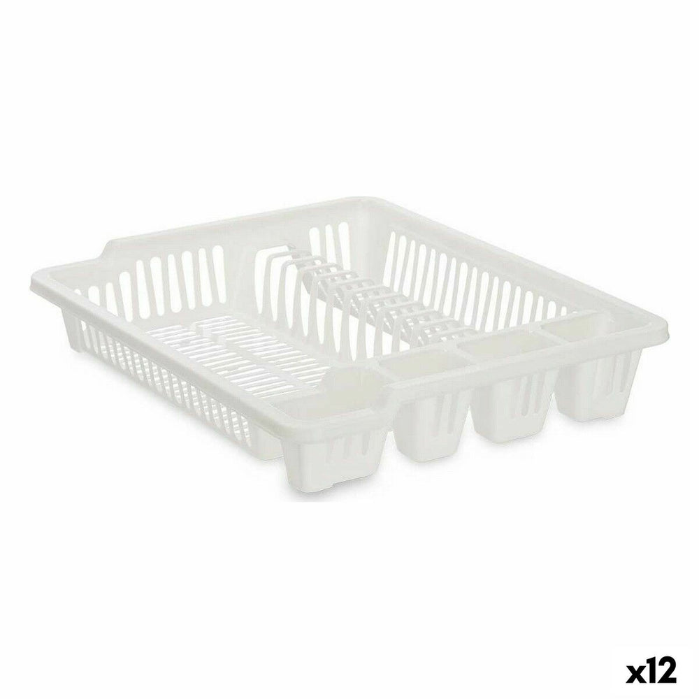 Scolapiatti da Lavandino Kinvara Bianco 46 x 8 x 37,5 cm (12 Unità)