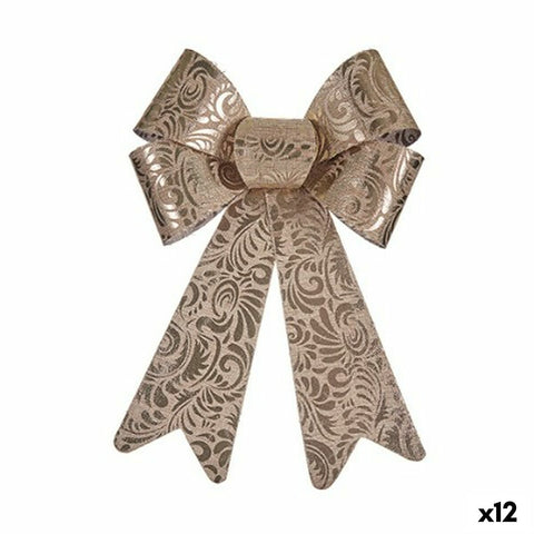 Decorazione pensile Krist+ HJ1-12010 Bronce PVC Fiocco 16 x 24 x 4 cm (12 Unità)