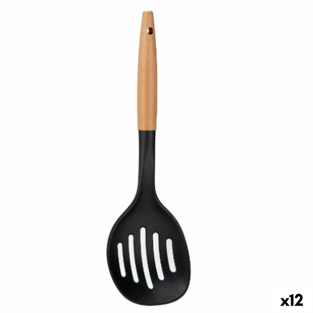 Schiumarola Kinvara Nero Naturale Legno Plastica 11 x 35 x 4 cm 10,5 x 35 cm (12 Unità)