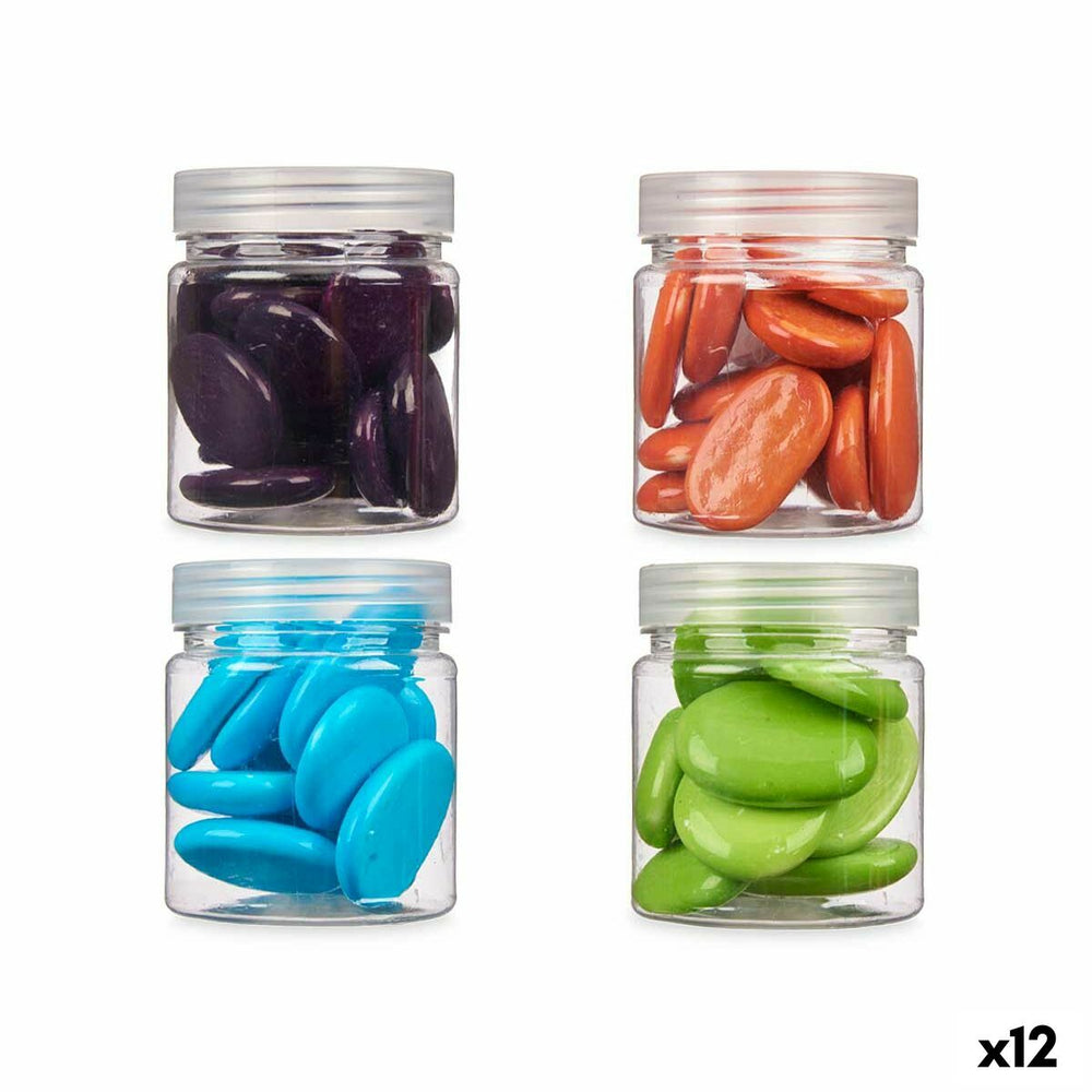 Pietre Decorative Gift Decor Azzurro Verde Viola Arancio 280 g (12 Unità)